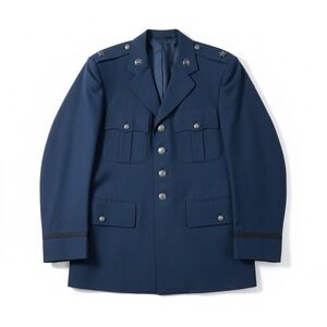 US Air Force Uniform Jacket Men's 42XL Blue Polyester Wool Military Coat